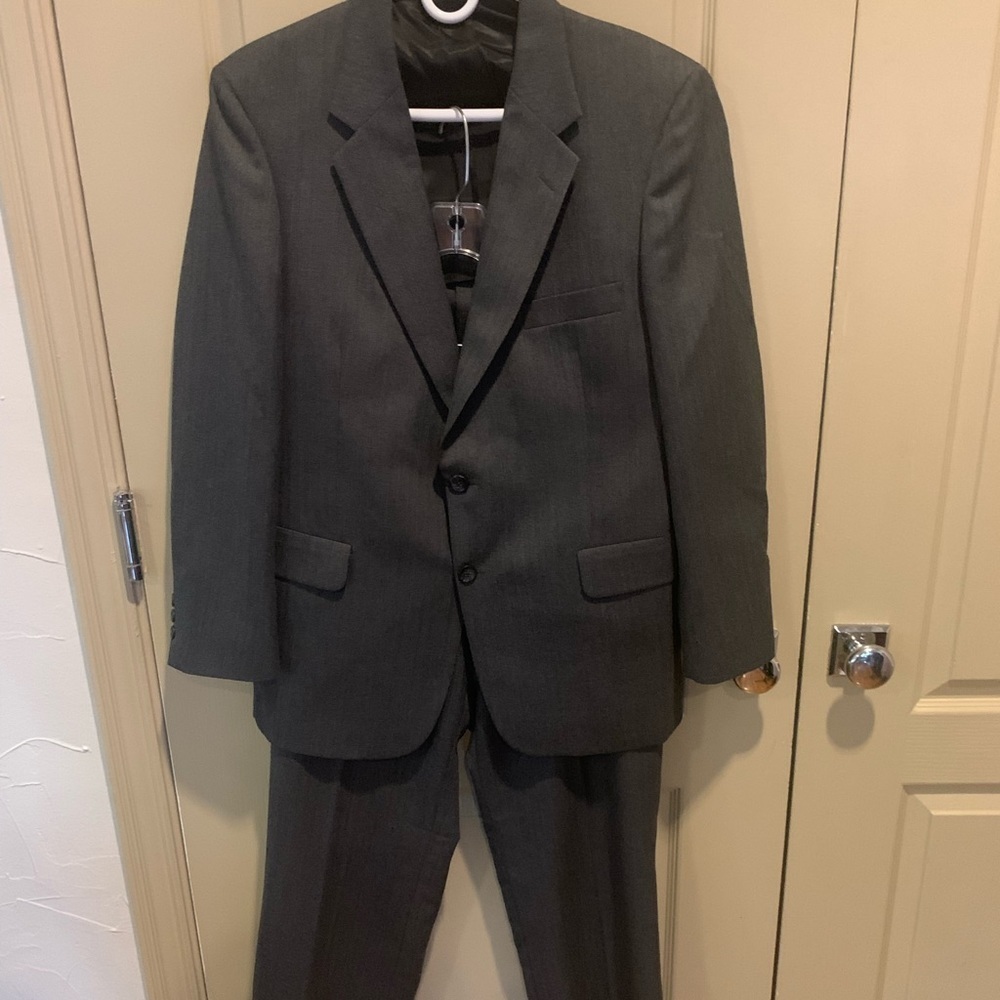 VINTAGE Hand Sewn Wool Doncaster Suit Coat and Pants Coord Set M